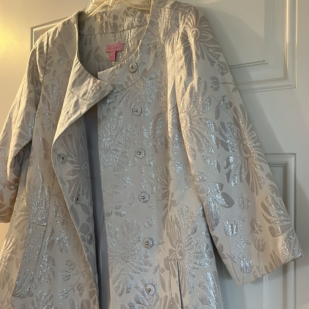 Vintage 00s Lily Pulitzer “Jackie” overcoat Size 6, 3/4 sleeves - Picture 3 of 15